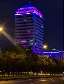 威海衞生大廈(sha)亱景(jing)亮化